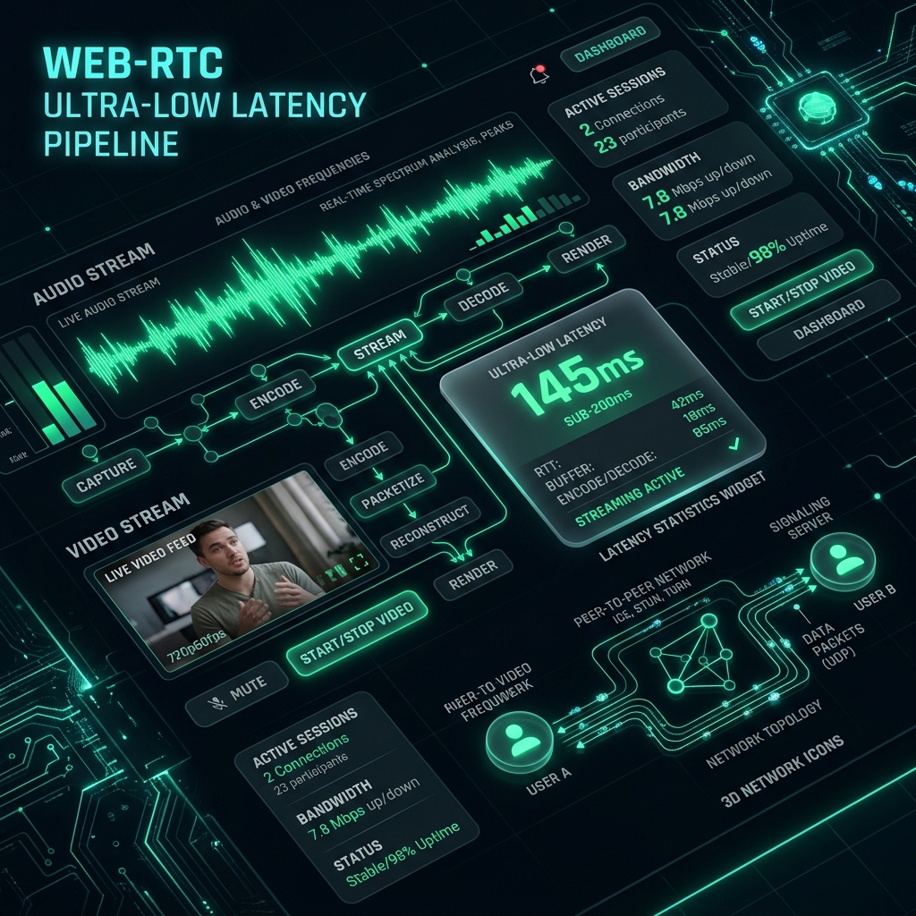 Optimizing WebRTC for Sub-200ms Interactive Intercom Pipelines